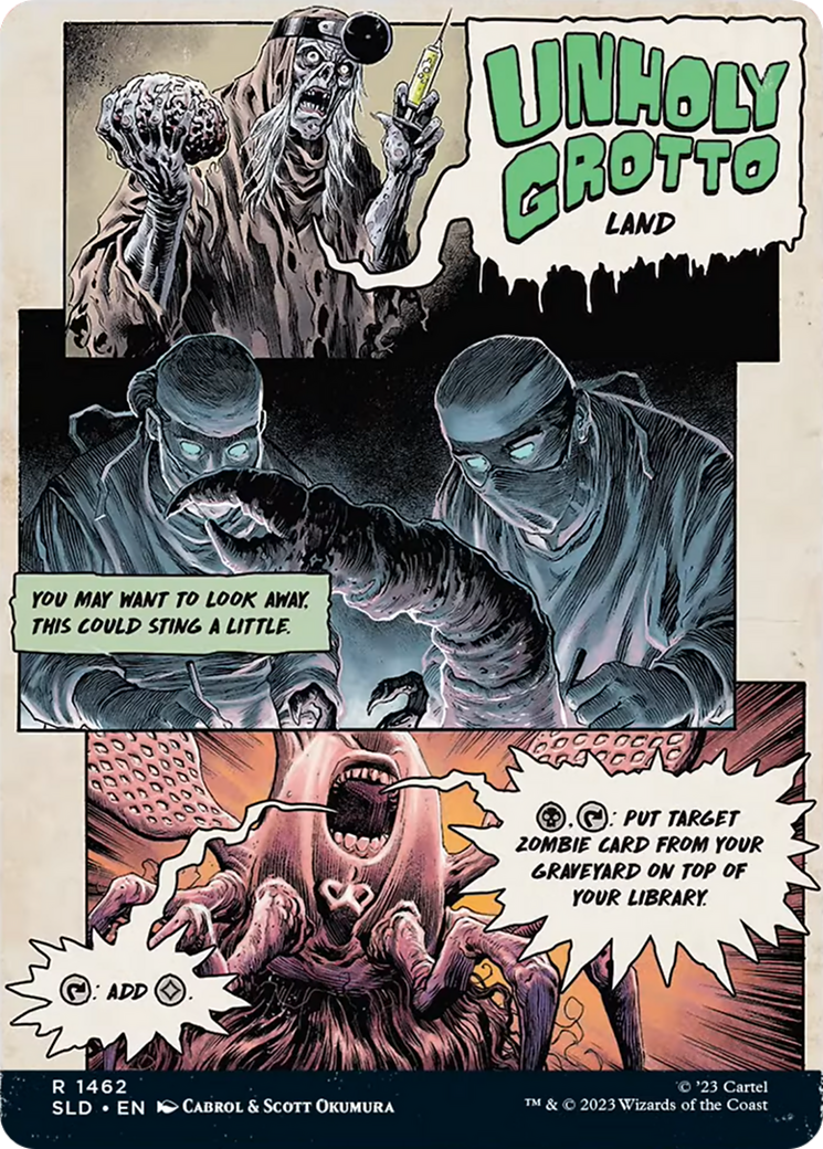 Unholy Grotto // Unholy Grotto (SLD-1462) - Secret Lair Drop: (Full Art) (Borderless)