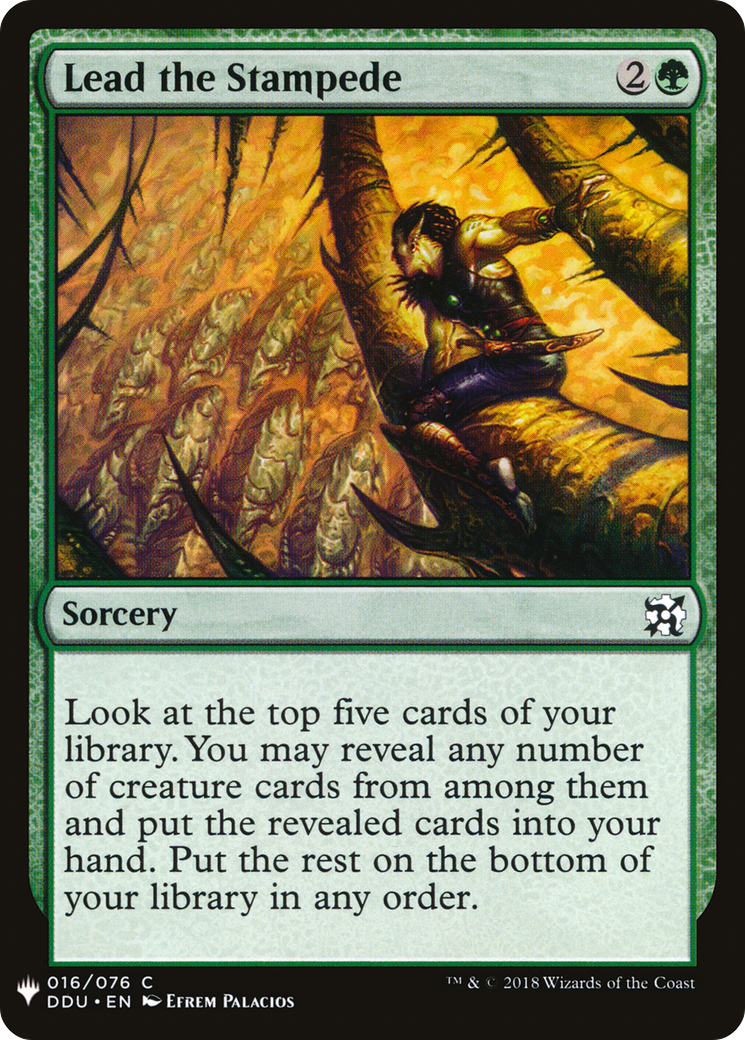 Lead the Stampede (LIST-016) - The List