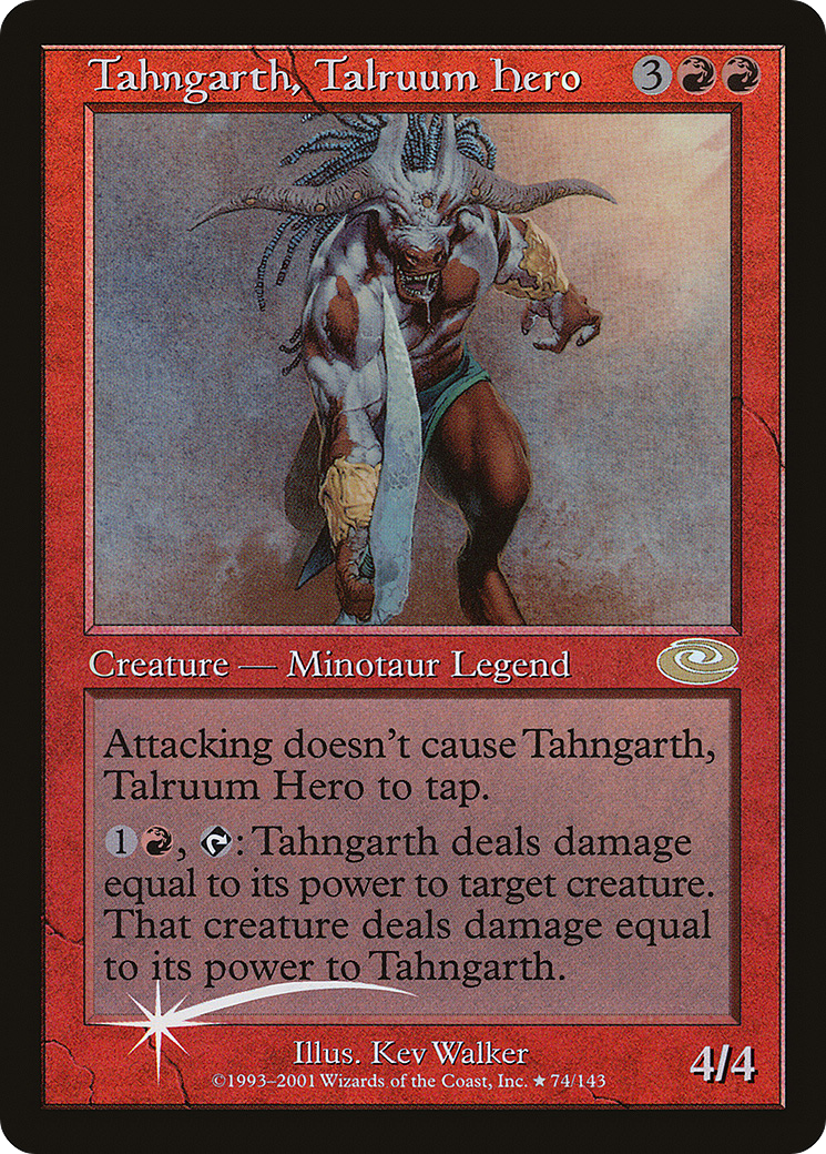 Tahngarth, Talruum Hero (PLS-74★) - Planeshift Foil