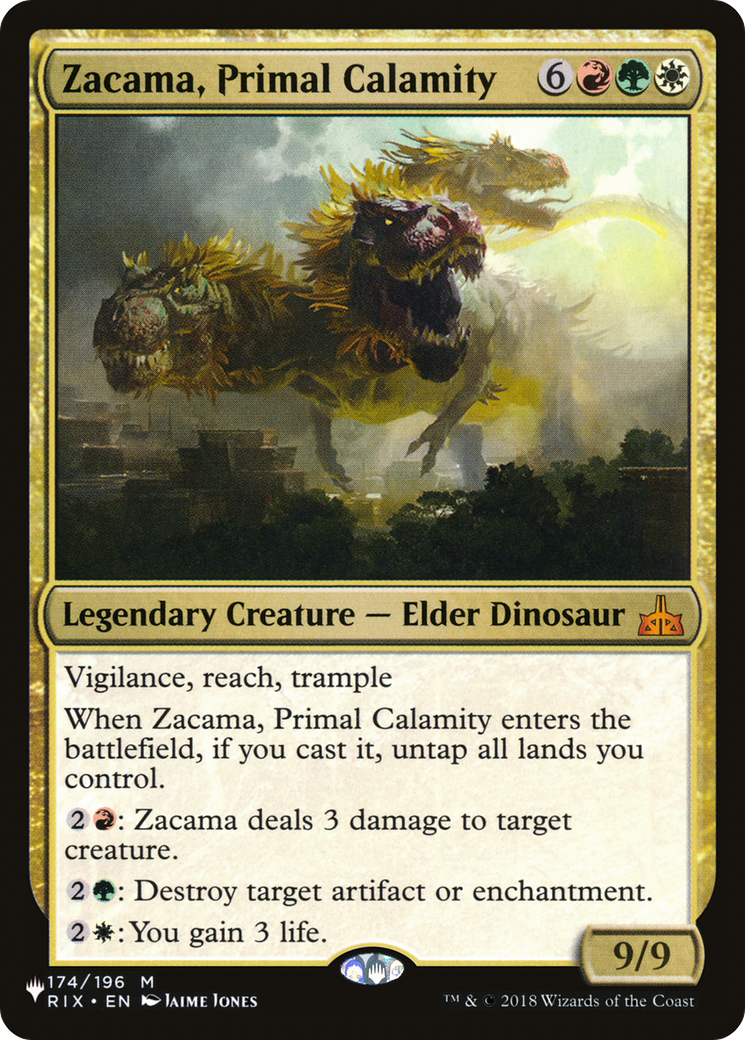 Zacama, Primal Calamity (LIST-174/196) - The List
