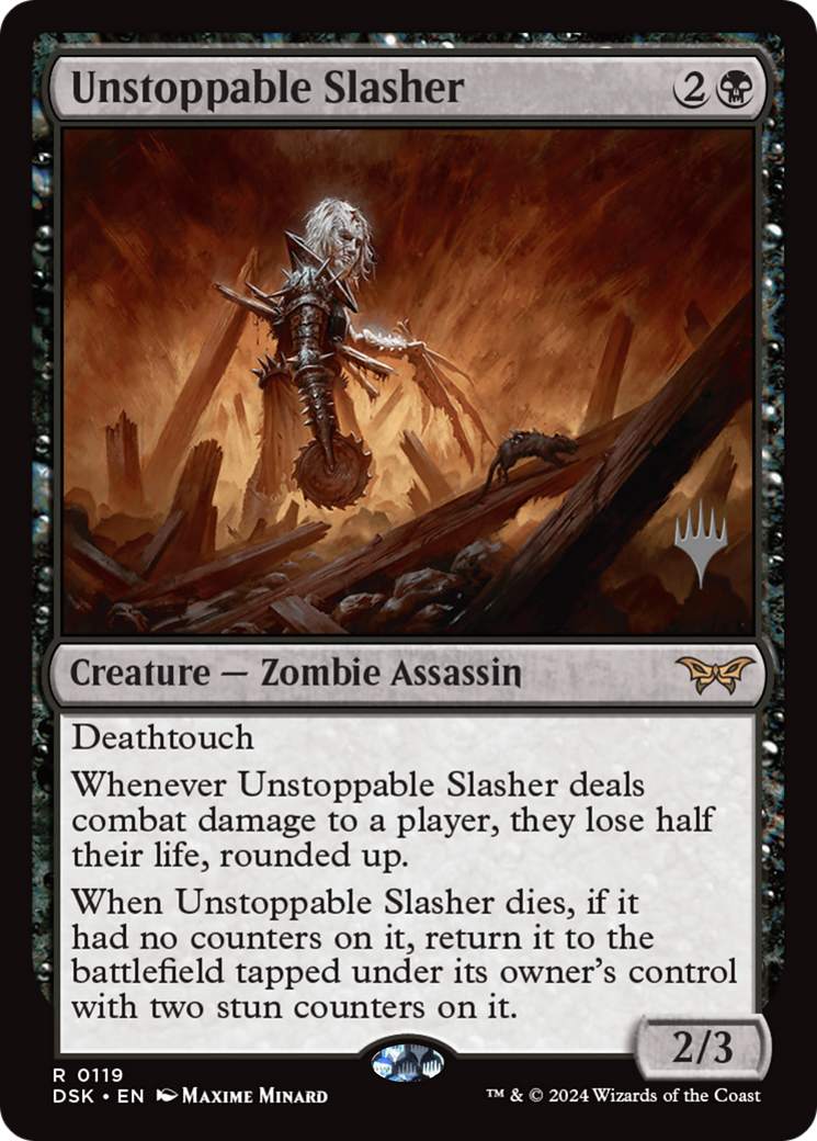 Unstoppable Slasher (PPDSK-119) - Duskmourn: House of Horror Promos
