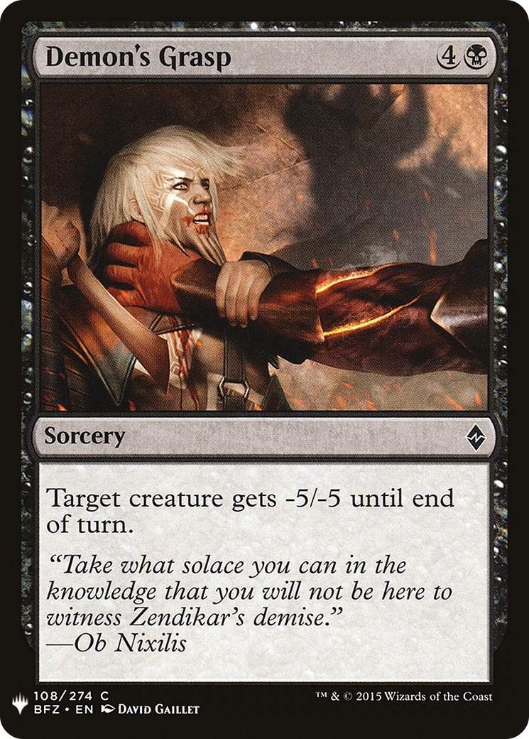 Demon's Grasp (LIST-108) - The List