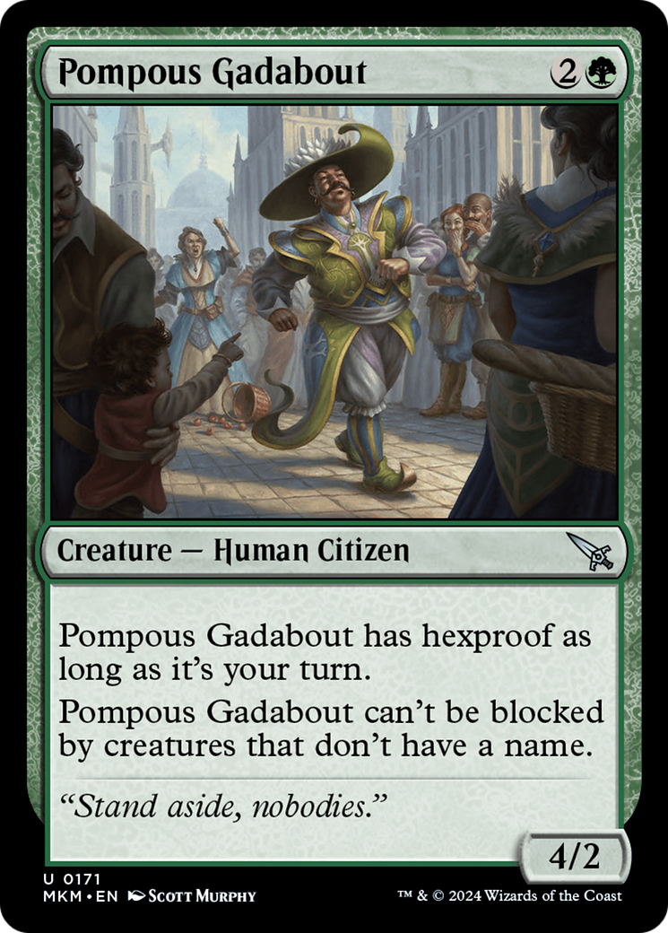 Pompous Gadabout (MKM-171) - Murders at Karlov Manor