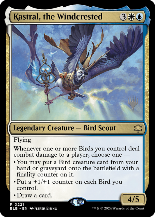 Kastral, the Windcrested (PPBLB-221) - Bloomburrow Promos Foil