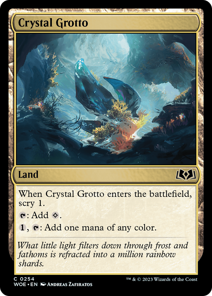 Crystal Grotto (WOE-254) - Wilds of Eldraine Foil