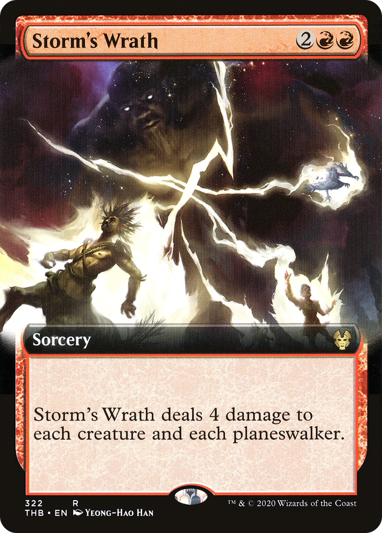 Storm's Wrath (Extended Art) (THB-322) - Theros Beyond Death: (Extended Art)