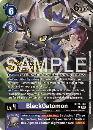 BlackGatomon (Regionals 26-27 Season 2 Participant) (BT25-082) - Dual Revolution Foil