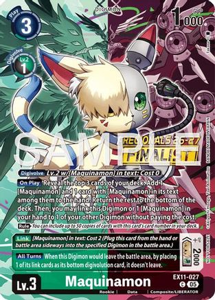 Maquinamon (Regionals 26-27 Season 2 Finalist) (EX11-027) - Dawn of Liberator Foil
