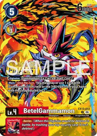 BetelGammamon (Regionals 26-27 Season 2 Finalist) (EX12-013) - Digital World Shambala Foil