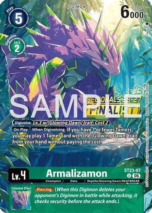 Armalizamon (Regionals 26-27 Season 2 Finalist) (ST23-07) - Starter Deck 23: Beatbreak Foil