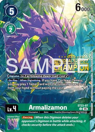 Armalizamon (Regionals 26-27 Season 2 Champion) (ST23-07) - Starter Deck 23: Beatbreak Foil