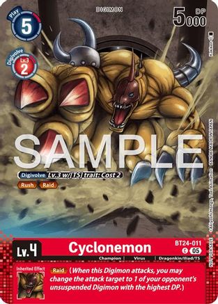 Cyclonemon (Event Pack 10) (BT24-011) - Time Stranger Foil