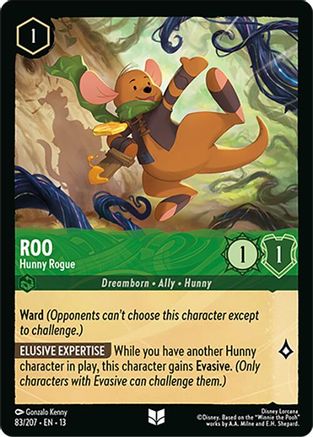 Roo - Hunny Rogue (83/207) - Attack of the Vine Cold Foil