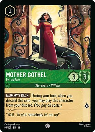 Mother Gothel - Evil as Ever (93/207) - Attack of the Vine Cold Foil