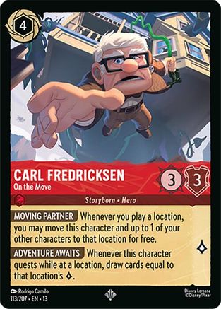 Carl Fredricksen - On the Move (113/207) - Attack of the Vine Cold Foil
