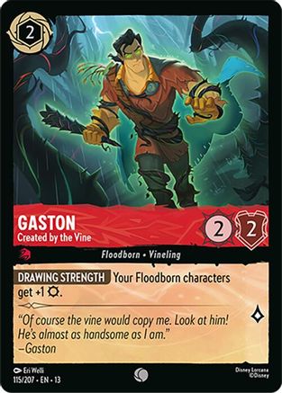 Gaston - Created by the Vine (115/207) - Attack of the Vine Cold Foil