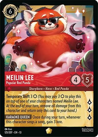 Meilin Lee - Popular Red Panda (125/207) - Attack of the Vine