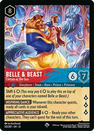 Belle & Beast - Certain as the Sun (132/207) - Attack of the Vine Cold Foil