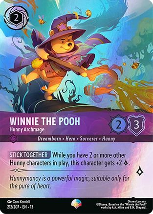 Winnie the Pooh - Hunny Archmage (Epic) (212/207) - Attack of the Vine Holofoil