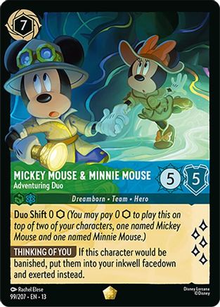 Mickey Mouse & Minnie Mouse - Adventuring Duo (99/207) - Attack of the Vine