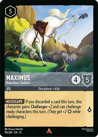 Maximus - Relentless Stallion (195/207) - Attack of the Vine Cold Foil