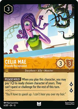 Celia Mae - Friendly Receptionist (6/207) - Attack of the Vine Cold Foil