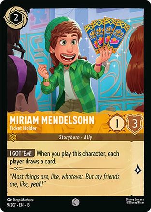 Miriam Mendelsohn - Ticket Holder (9/207) - Attack of the Vine