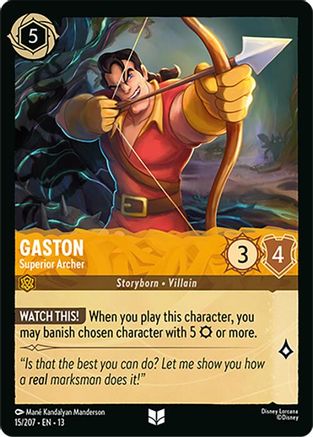 Gaston - Superior Archer (15/207) - Attack of the Vine Cold Foil