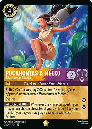Pocahontas & Meeko - Adventurous Friends (27/207) - Attack of the Vine
