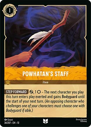 Powhatan's Staff (36/207) - Attack of the Vine Cold Foil