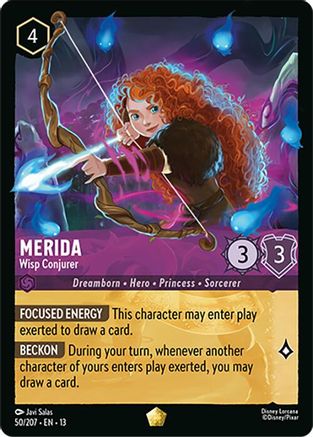 Merida - Wisp Conjurer (50/207) - Attack of the Vine Cold Foil