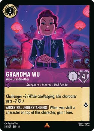 Grandma Wu - Wise Grandmother (53/207) - Attack of the Vine Cold Foil