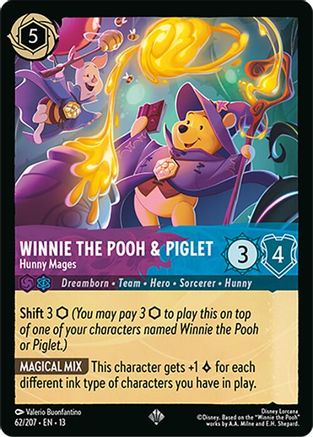 Winnie the Pooh & Piglet - Hunny Mages (62/207) - Attack of the Vine