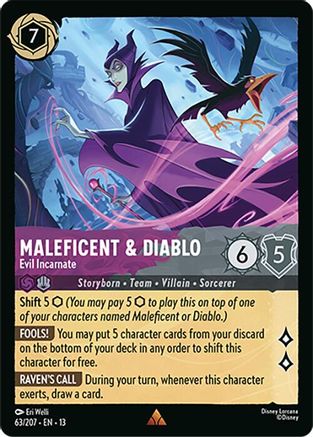 Maleficent & Diablo - Evil Incarnate (63/207) - Attack of the Vine Cold Foil
