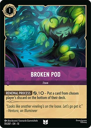 Broken Pod (70/207) - Attack of the Vine Cold Foil