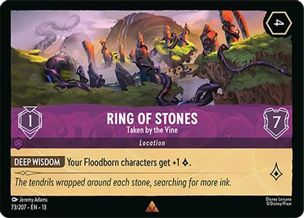 Ring of Stones - Taken by the Vine (73/207) - Attack of the Vine Cold Foil
