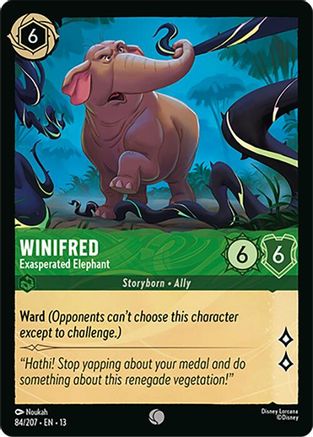 Winifred - Exasperated Elephant (84/207) - Attack of the Vine