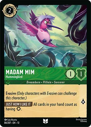 Madam Mim - Hummingbird (86/207) - Attack of the Vine