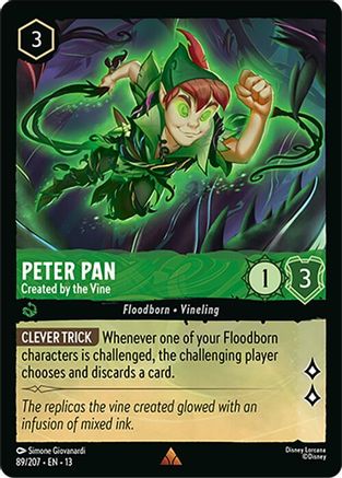 Peter Pan - Created by the Vine (89/207) - Attack of the Vine Cold Foil