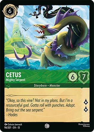 Cetus - Mighty Serpent (96/207) - Attack of the Vine Cold Foil