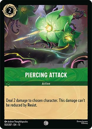 Piercing Attack (102/207) - Attack of the Vine Cold Foil