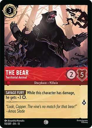 The Bear - Territorial Animal (112/207) - Attack of the Vine