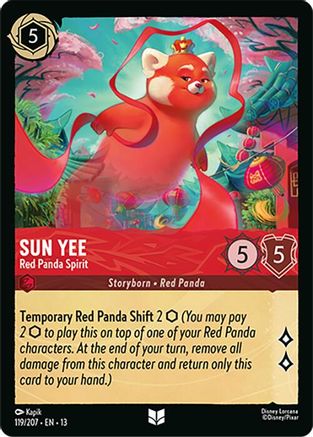 Sun Yee - Red Panda Spirit (119/207) - Attack of the Vine Cold Foil