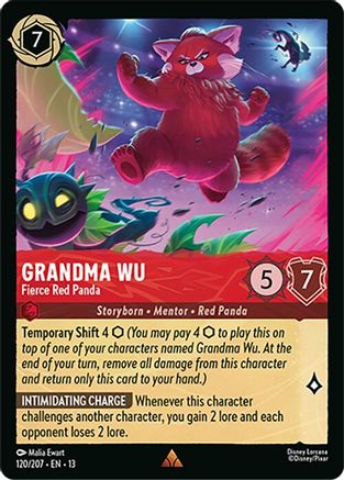 Grandma Wu - Fierce Red Panda (120/207) - Attack of the Vine