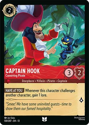 Captain Hook - Conniving Pirate (130/207) - Attack of the Vine Cold Foil