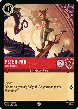 Peter Pan - Vine Duelist (131/207) - Attack of the Vine Cold Foil