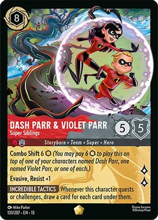 Dash Parr & Violet Parr - Super Siblings (133/207) - Attack of the Vine