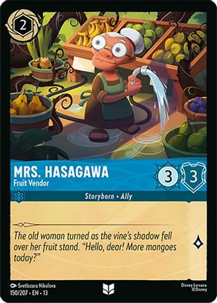Mrs. Hasagawa - Fruit Vendor (150/207) - Attack of the Vine Cold Foil