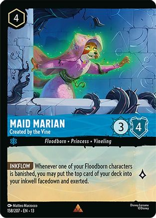 Maid Marian - Created by the Vine (Foil) (158/207) - Attack of the Vine Cold Foil