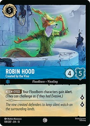 Robin Hood - Created by the Vine (Foil) (159/207) - Attack of the Vine Cold Foil